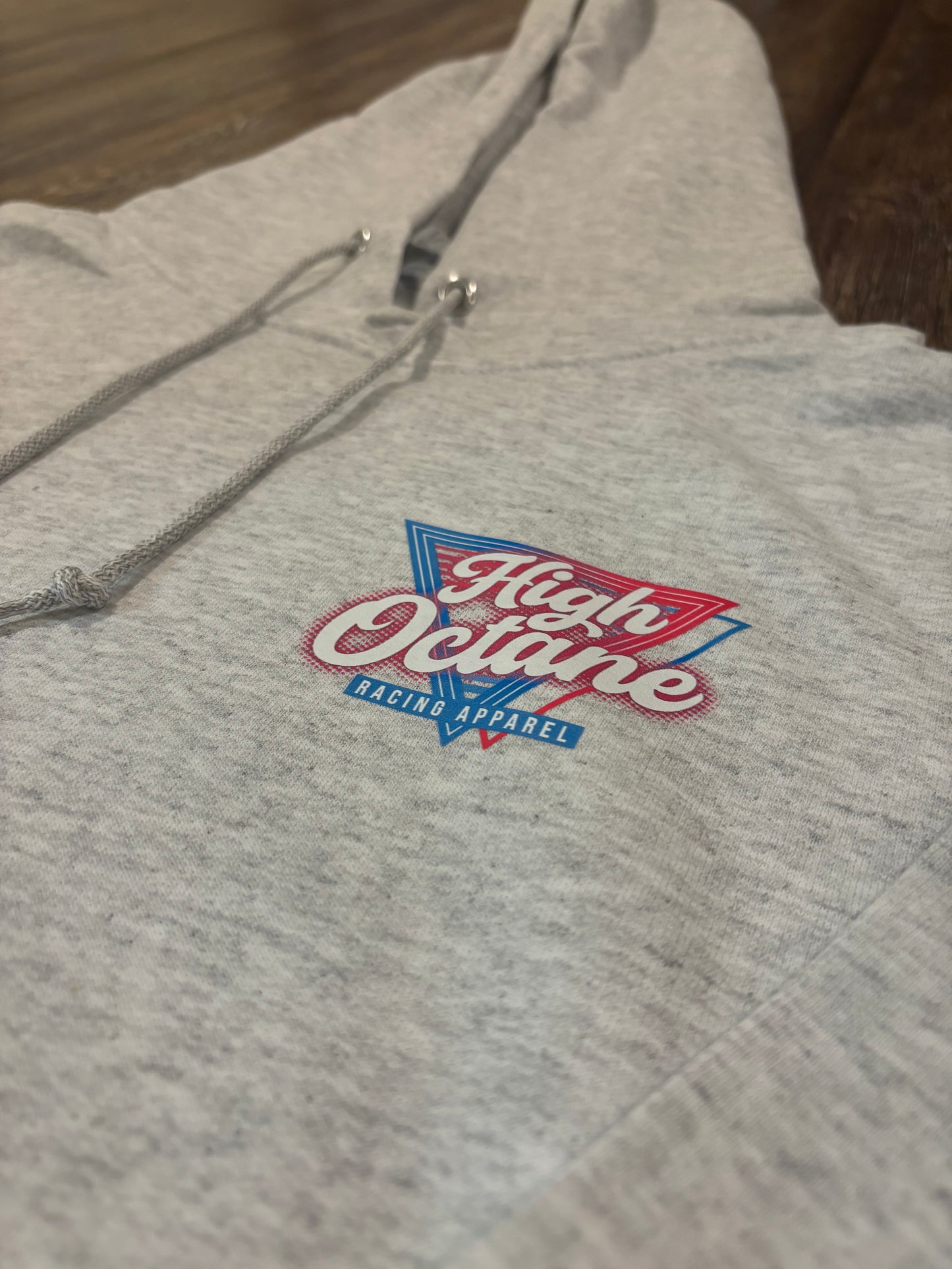 Retro Octane Multicolor Ash Grey Hoodie