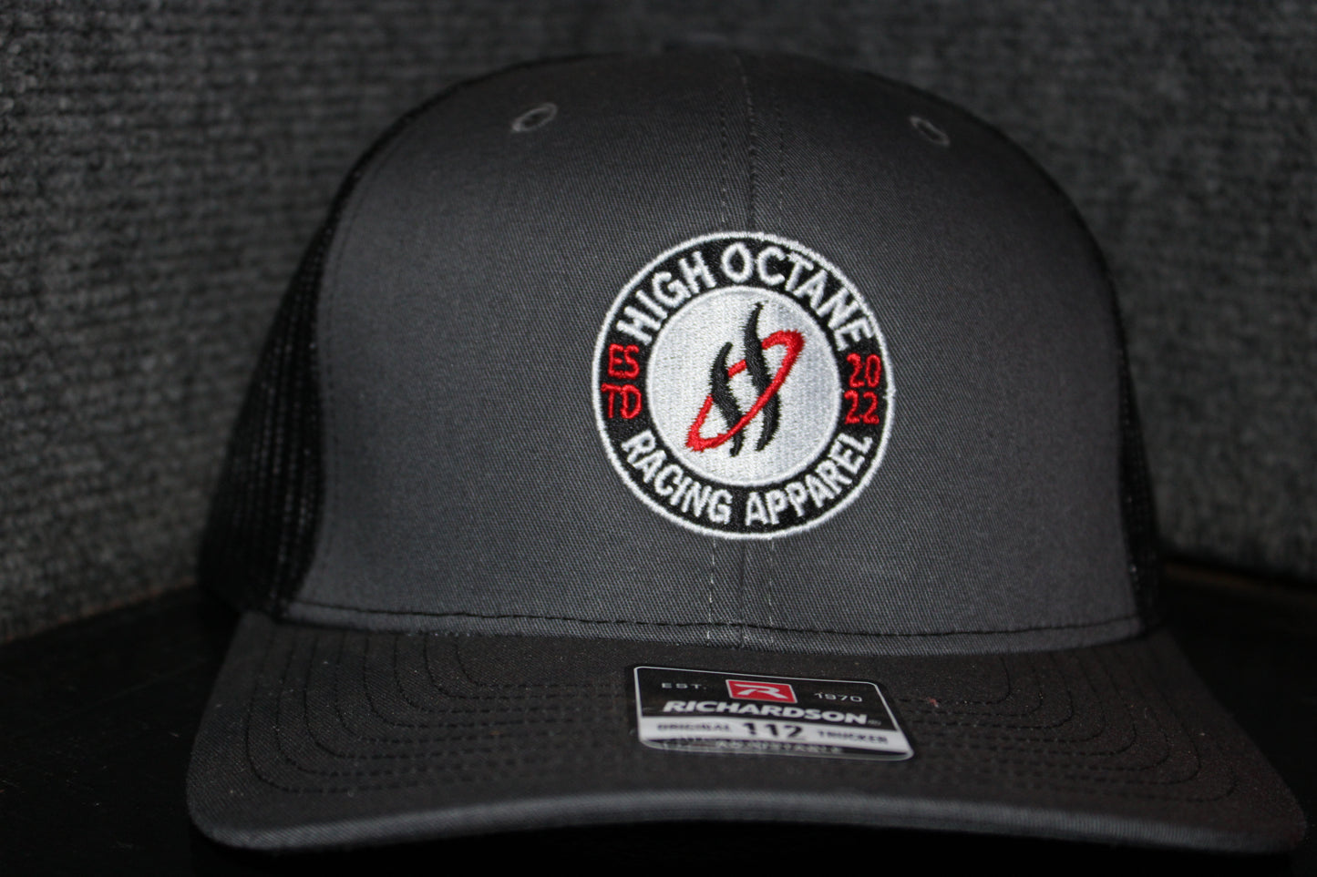 Circle Flame Octane Grey & Black Richardson 112 Hat