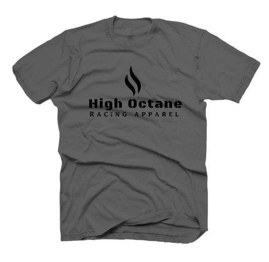 High Octane Flame Short Sleeve Grey Tee