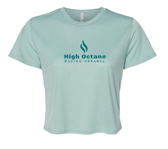 High Octane Flame Bella Canvas Women's Cropped Tee