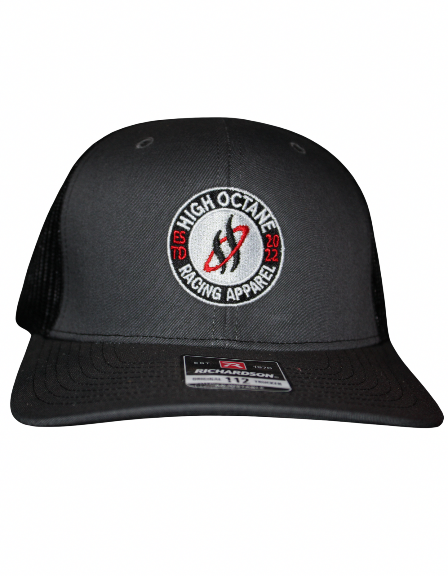 Circle Flame Octane Grey & Black Richardson 112 Hat