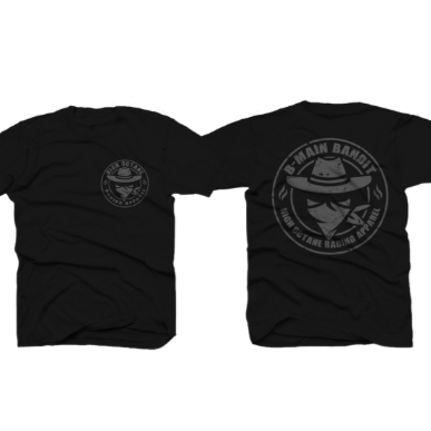 B-Main Bandit Short Sleeve Black Tee