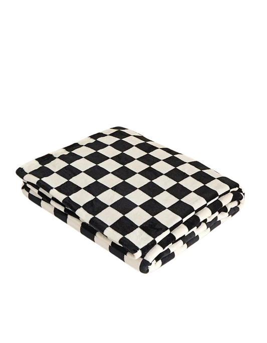 Checkered Fleece Blanket